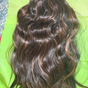 Luxurious Brown and Tan Hair Extensions